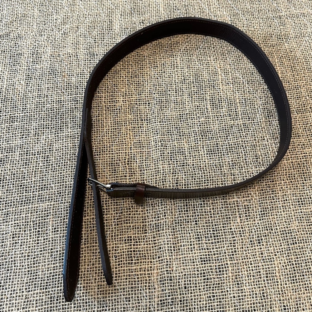Dark Brown Thick Leather Belt with hidden buckle High Quality Leather‎ - Picture 2 of 5